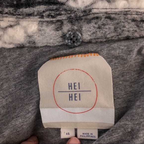 — SOLD — HEI HEI Patterned Wool Coat - Picture 5 of 8